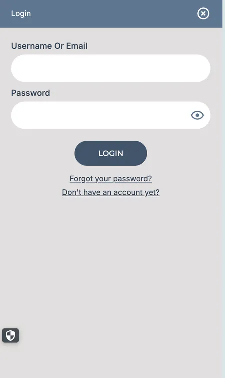 Prime Casino login screen after account creation